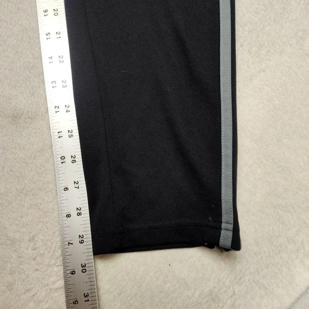 Adidas Track Pants Mens L Black Climalite Slim Tapered Zip Pocket Condivo Soccer